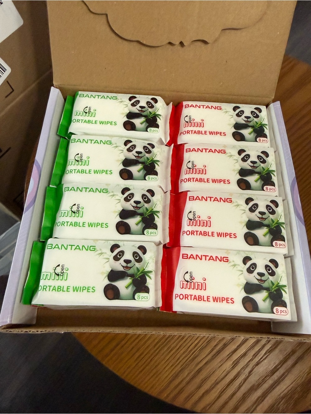 Bantang Portable Wipes - Green & Red Packets (16)